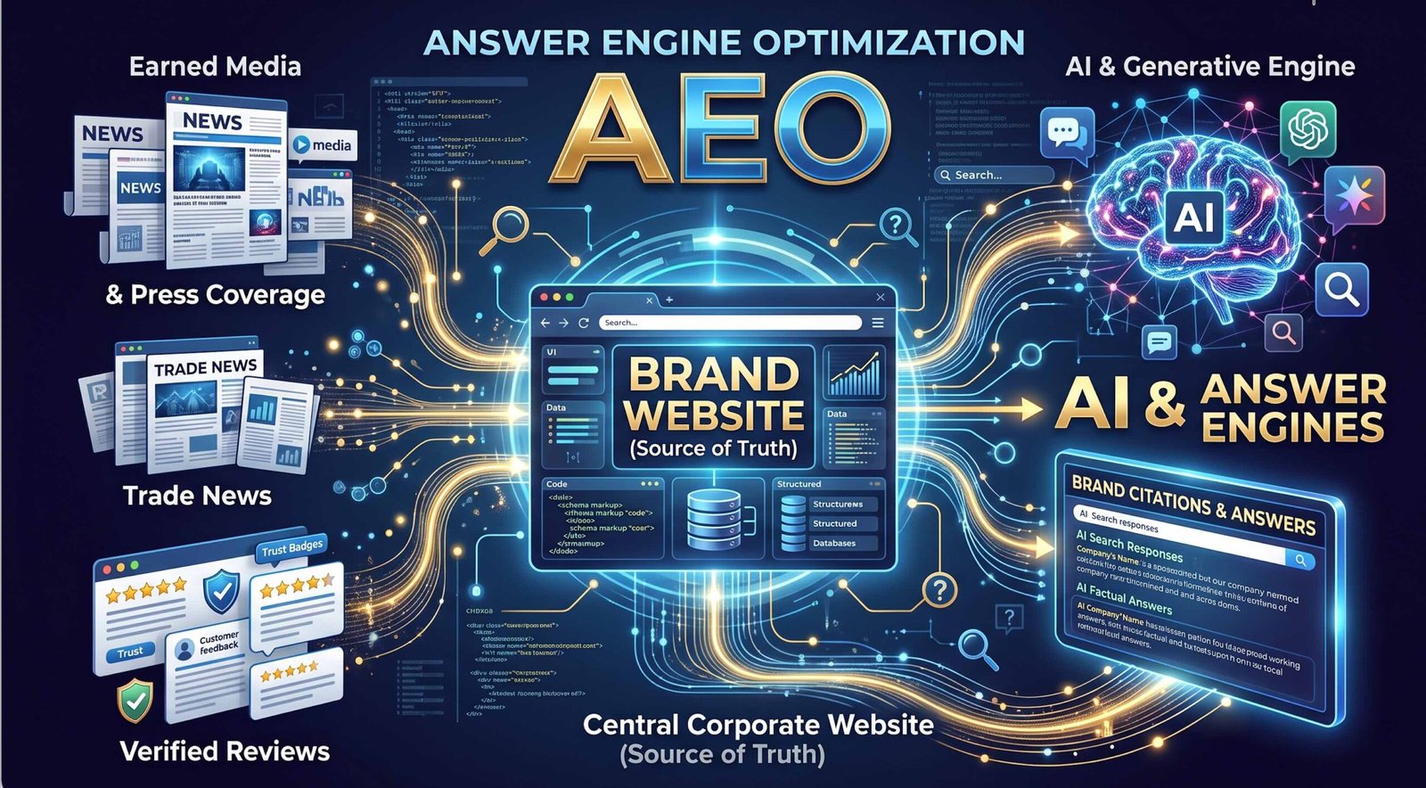AEO in 2026 earned media and websites research